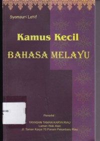 Image of kamus kecil bahasa melayu