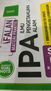 Image of hafalan materi praktis : ilmu pengetahuan alam